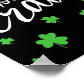 Good Crain Fun Irish Slang Kleeblatts St Patricks  Poster (Ecke)