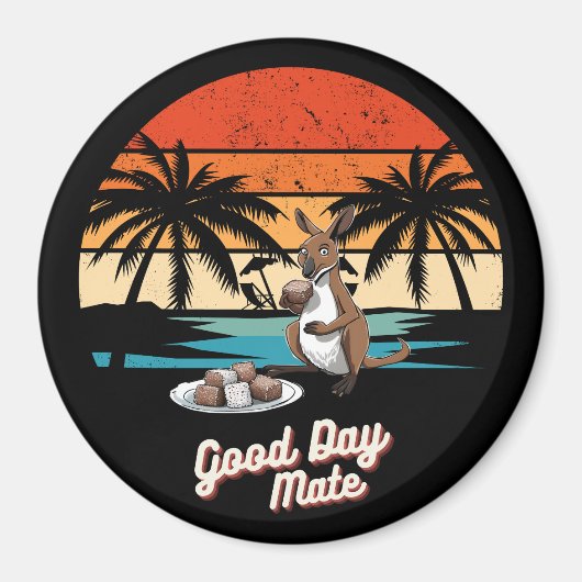 Good Day Mate kangaroo Australia souvenir  Magnet (Vorne)