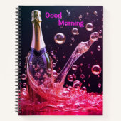 Good Day Sparkling Champagne Spiral Notebook Notizblock (Vorderseite)