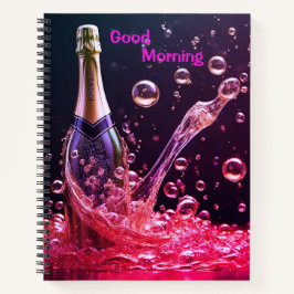 Good Day Sparkling Champagne Spiral Notebook Notizblock