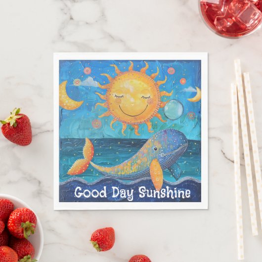 Good Day Sunshine Paper Napkin Serviette (Beispiel)