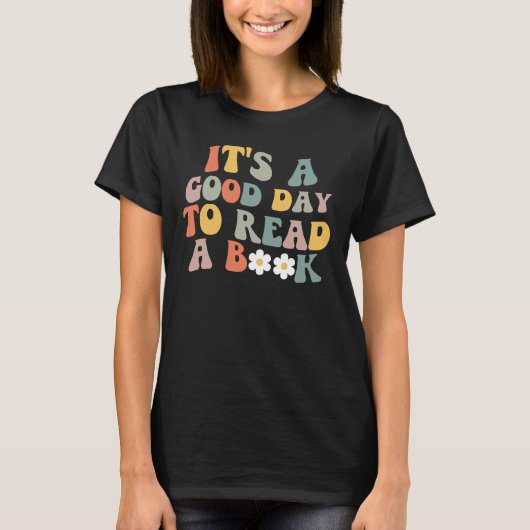Good Day To Read A Book Retro Shirt (Vorderseite)