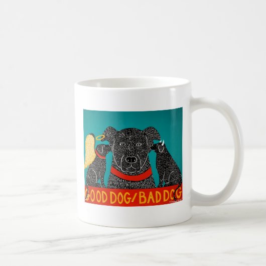 Good Dog Bad Dog Tasse-Stephen Huneck Kaffeetasse (Rechts)