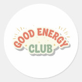 Good Energy Club Positiver Aufkleber (Vorderseite)