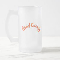 Good Energy Frosted Glass Becher