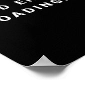 Good Energy Loading... Minimalist  Poster (Ecke)