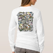 Good Energy Skeletts Blume T-Shirt (Rückseite)