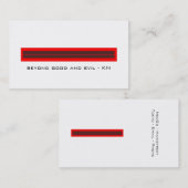 good-evil BC Visitenkarte (Vorne/Hinten)