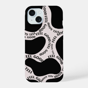 'Good Feel' Abstrakte Typografie iPhone-Hülle iPhone 15 Hülle