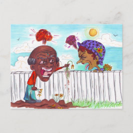 Good Fences Make Good Neighbors Postcard Postkarte