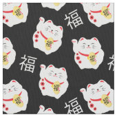 Good Fortune Cat Lucky Charm Stoff (Nahaufnahme)