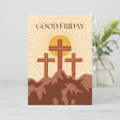 Good Friday Card Feiertagskarte (Stehend Vorderseite)