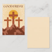 Good Friday Card Mitteilungskarte (Vorne/Hinten)