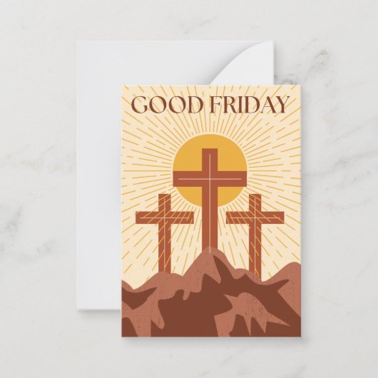 Good Friday Card Mitteilungskarte (Vorderseite)