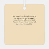 Good Friday Card Ornament Aus Metall (Rückseite)