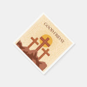 Good Friday Card Serviette (Ecke)