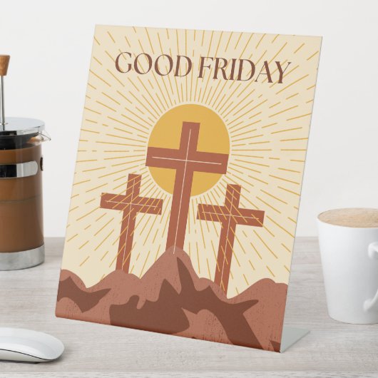 Good Friday Card Sockelschild (In Situ)