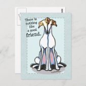 Good Friend Greyhound Lover Postkarte (Vorne/Hinten)