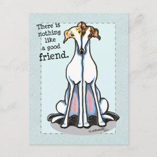 Good Friend Greyhound Lover Postkarte