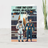 Good Friend LKW Fahrer Funny Birthday Karte (Vorderseite)