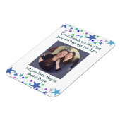 Good friends are like stars Custom Foto Quote Magnet (Linke Seite)
