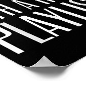 Good Girl With A Hood Playlist Funny Quote Tee  Poster (Ecke)