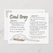 Good Gravy Rezept Postkarte (Vorne/Hinten)