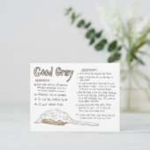 Good Gravy Rezept Postkarte (Stehend Vorderseite)