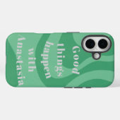 Good Green Things Happen Case-Mate iPhone Hülle (Rückseite (Horizontal))