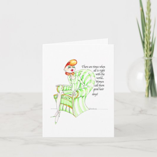 Good Hair Day Card Karte (Vorderseite)