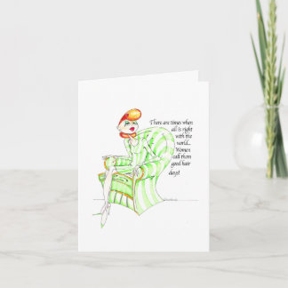 Good Hair Day Card Karte