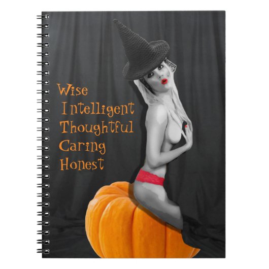 Good Hexe Goth Girl Magic Zauber Note Book Journal Notizblock (Vorderseite)