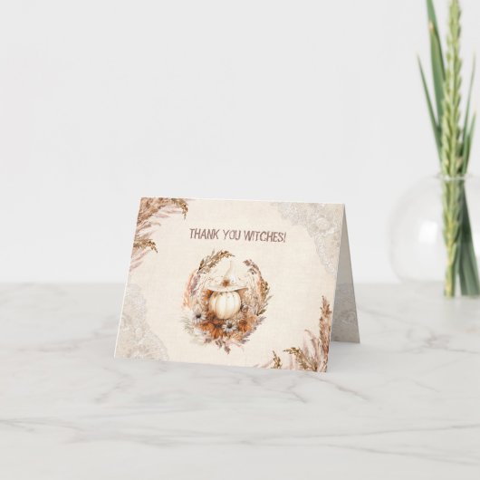 Good Hexe Halloween Brautparty Danke Karte (Vorderseite)