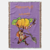 Good Hexe Happy Halloween Decke (Vorderseite Vertikal)