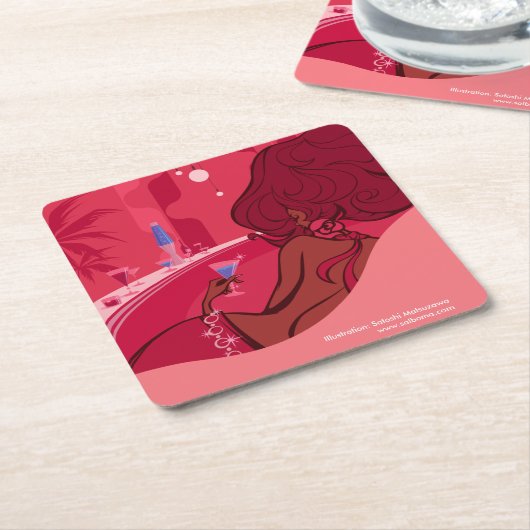 Good Juice Rechteckiger Pappuntersetzer (angewinkelt)