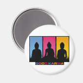 Good Karma Buddhas Magnet (Vorderseite/Rückseite)