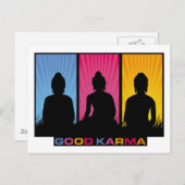 Good Karma Buddhas Postkarte (Vorne/Hinten)