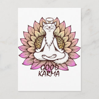 Good Karma Postkarte