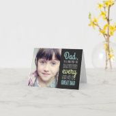 Good Kid Great Vater Vathage Day Foto Card Karte (Gelbe Blume)