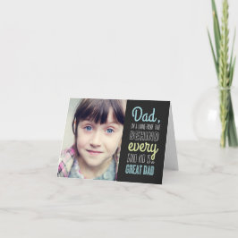 Good Kid Great Vater Vathage Day Foto Card Karte