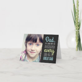 Good Kid Great Vater Vathage Day Foto Card Karte