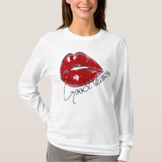 "Good kisser" Moderner T - Shirt für Frauen