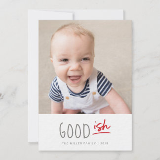 Good List Funny Foto Holiday Card und Collage