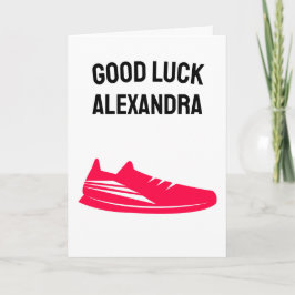 Good Luck 1st Marathon First Marathoner Karte