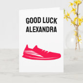 Good Luck 1st Marathon First Marathoner Karte (Gelbe Blume)