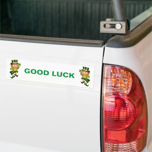 Good luck cute leprechauns with shamrocks autoaufkleber (Auf Lkw)