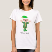 Good Luck Elf & Script T-Shirt (Vorderseite)