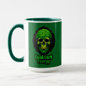 Good Luck Energy Skull St Patrick’s Day - caneca Tasse (Links)