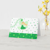 Good Luck fairy - Card Karte (Gelbe Blume)