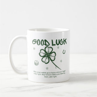 Good Luck Four-Leaf Clover Coffee Kaffeetasse